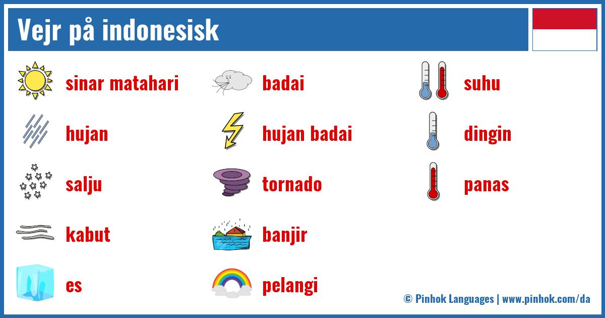 Vejr på indonesisk