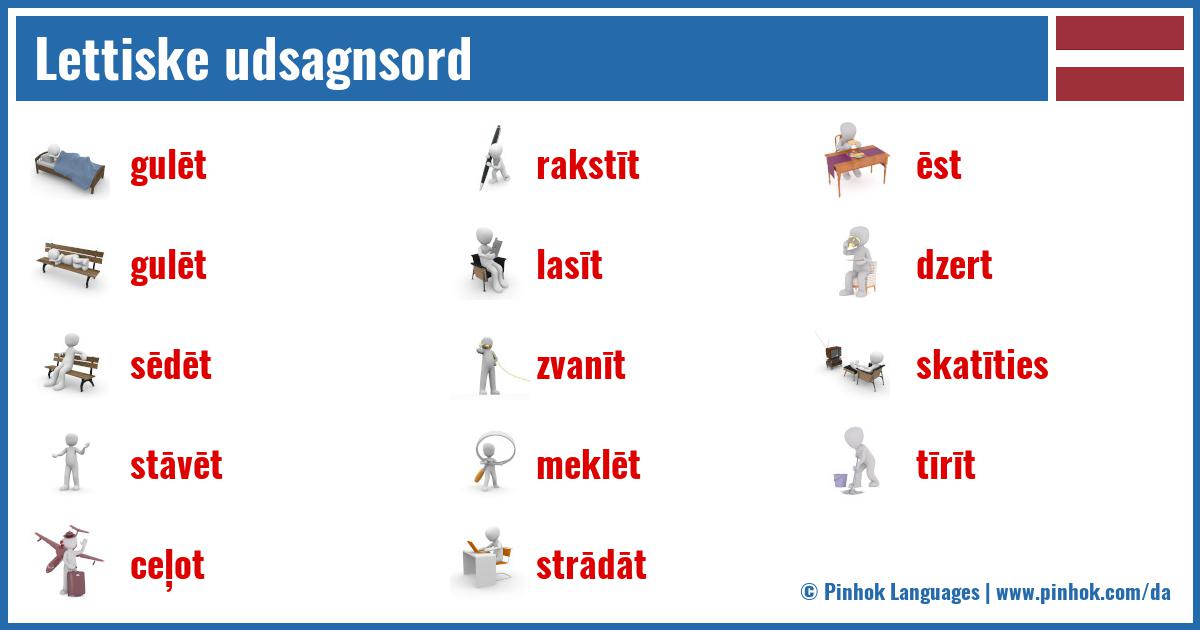 Lettiske udsagnsord