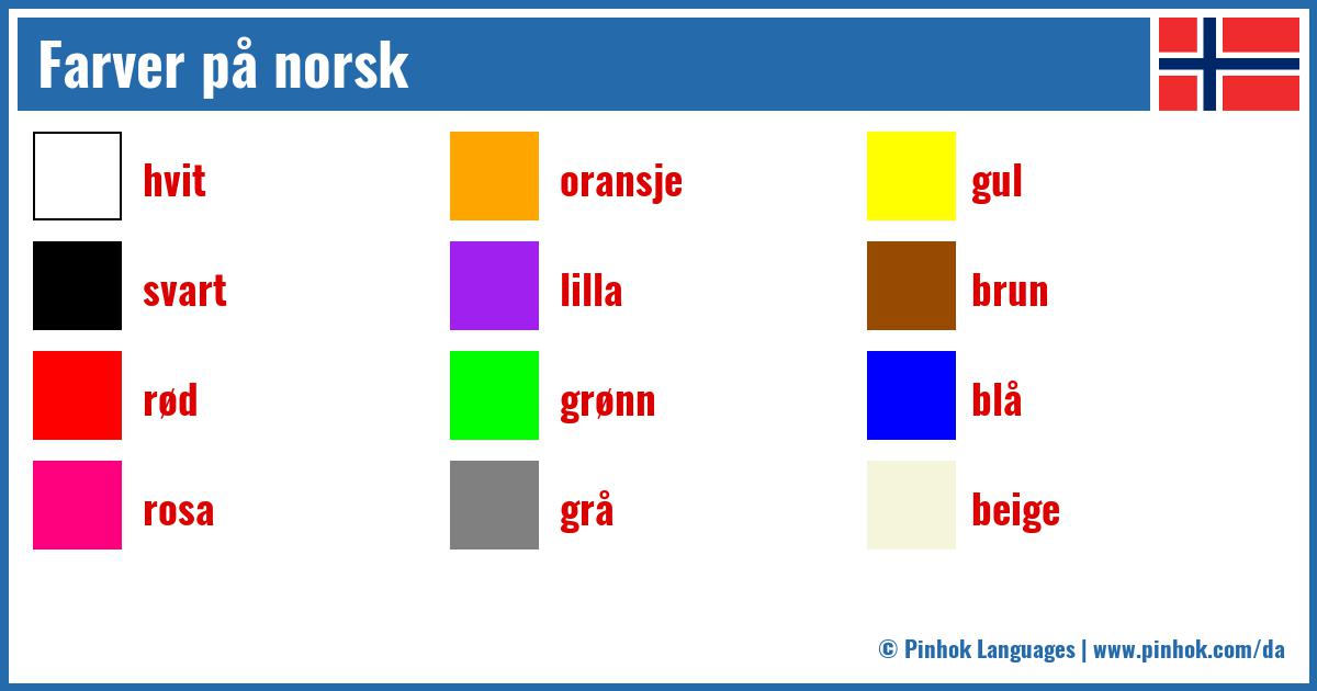 Farver på norsk