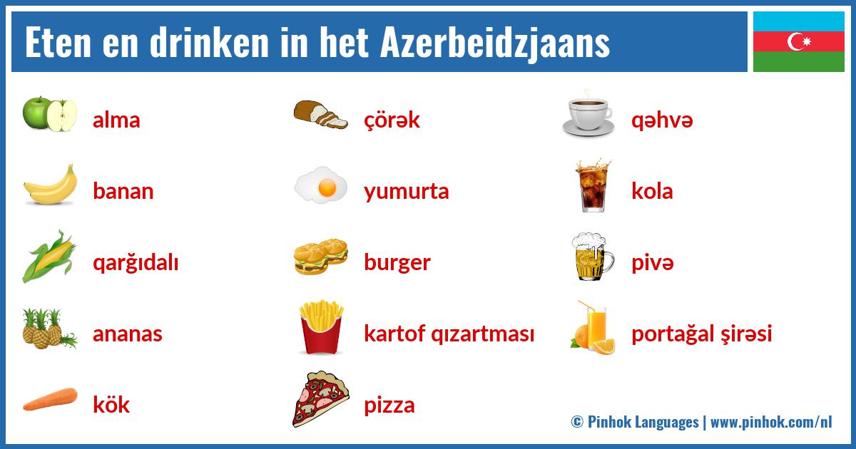 Eten en drinken in het Azerbeidzjaans