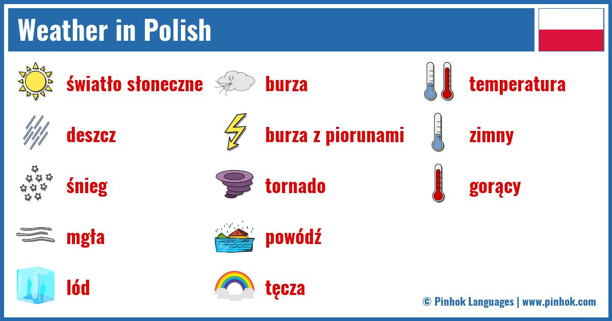 Weather in Polish