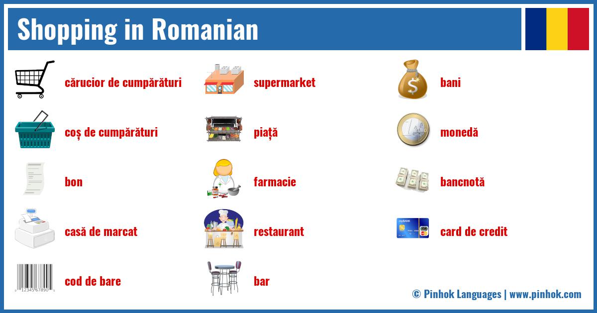 Shopping in Romanian