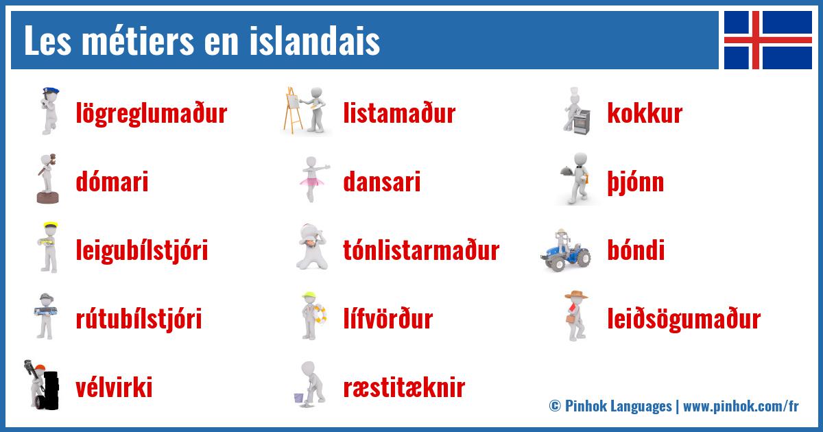 Les métiers en islandais