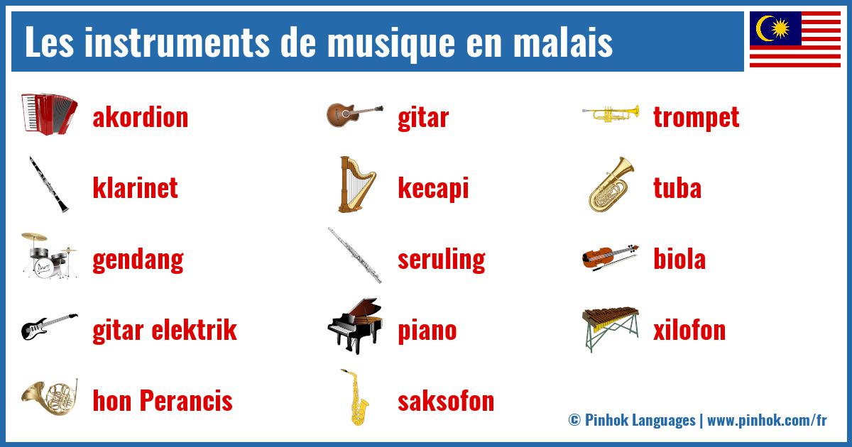 Les instruments de musique en malais