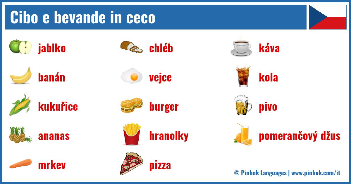 Cibo e bevande in ceco