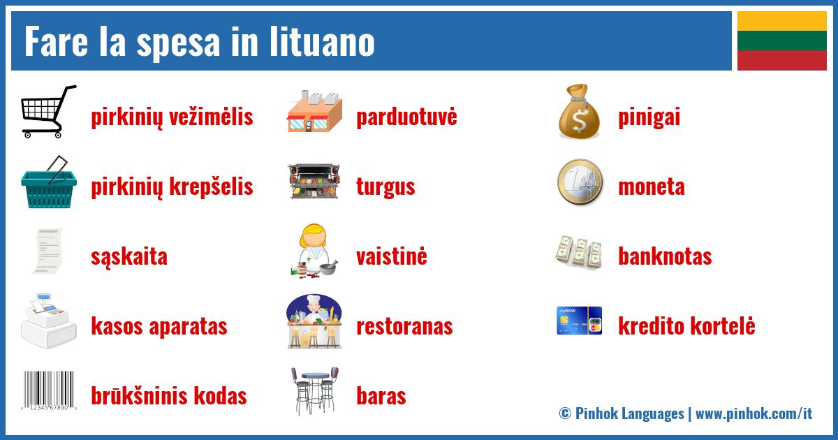 Fare la spesa in lituano