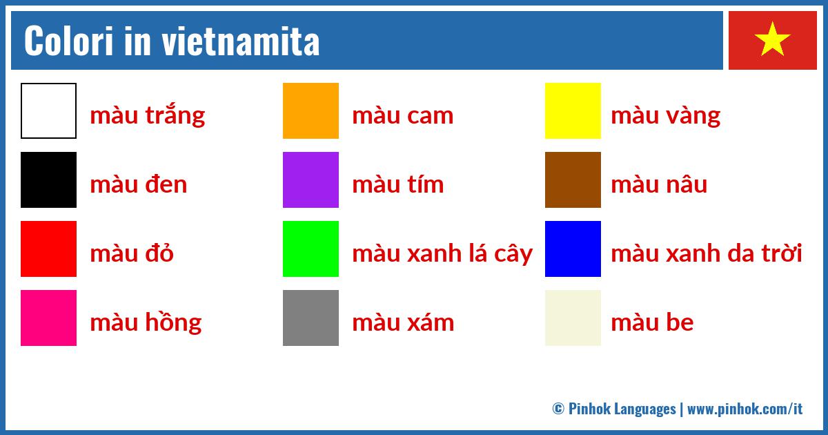 Colori in vietnamita