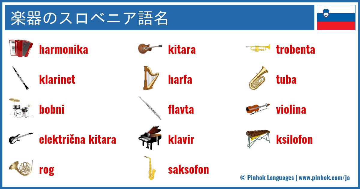 楽器のスロベニア語名