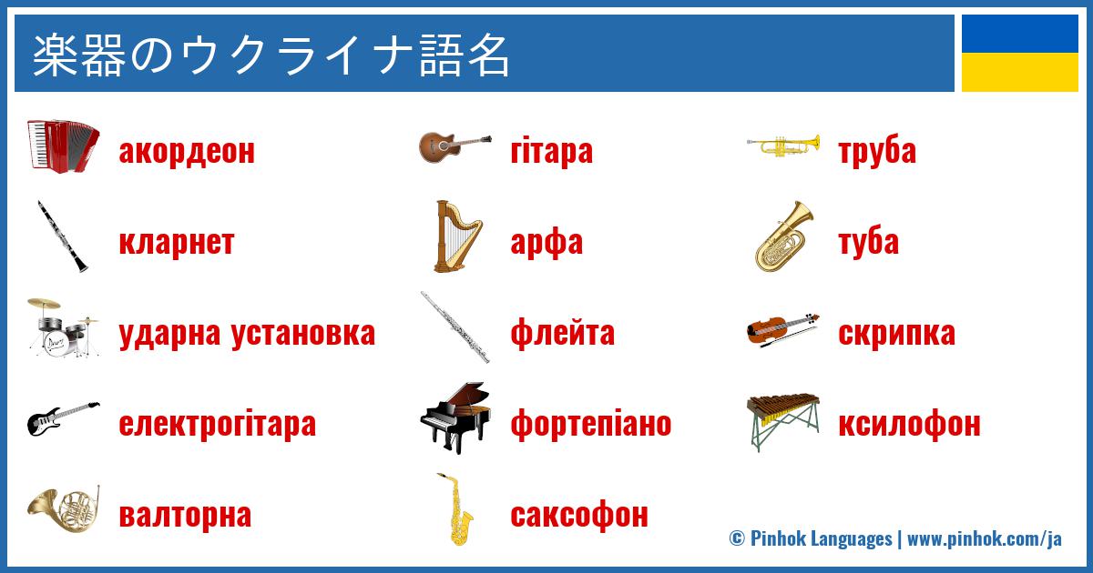 楽器のウクライナ語名