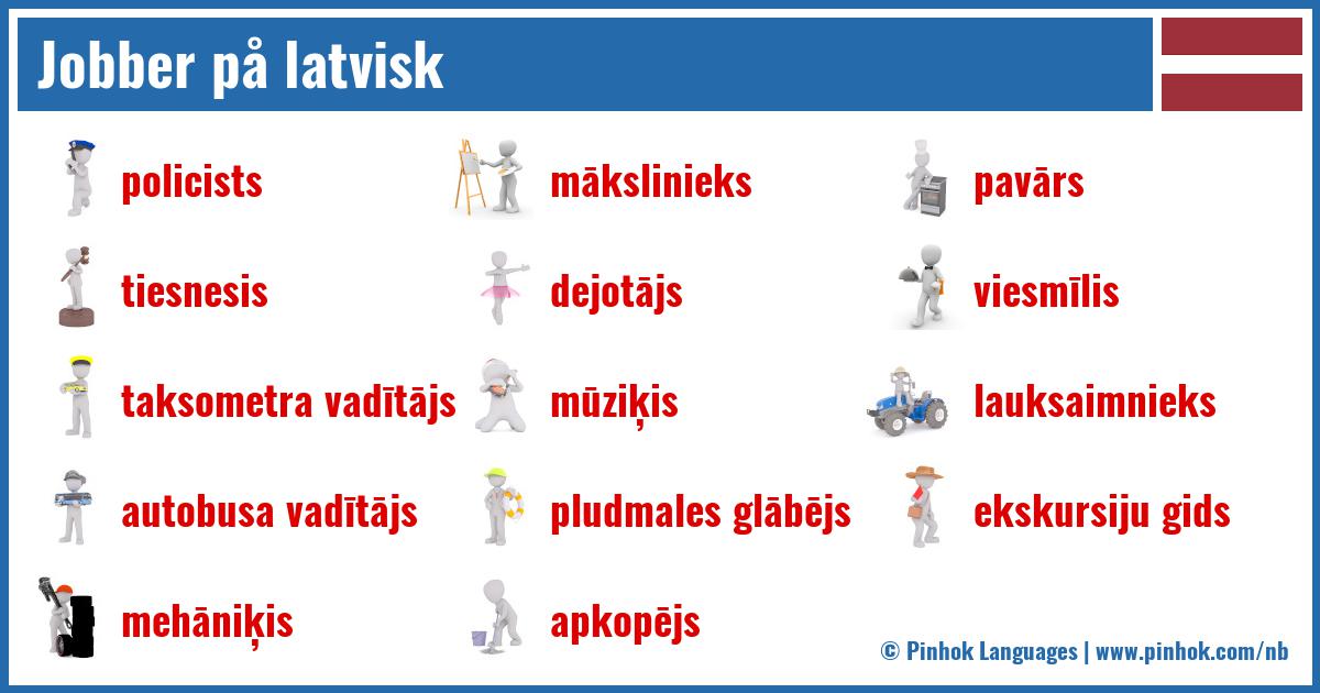 Jobber på latvisk