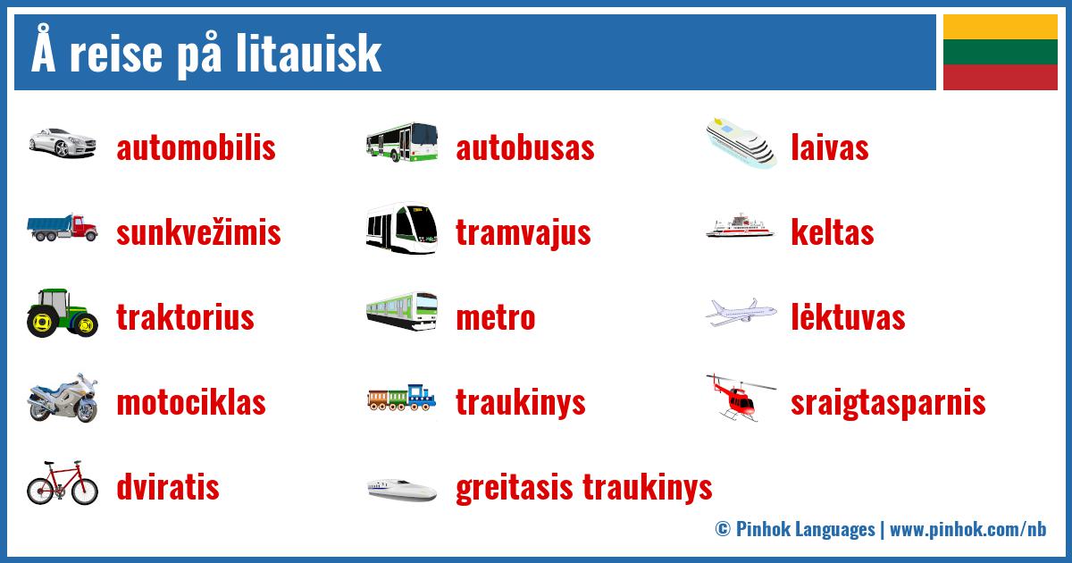 Å reise på litauisk