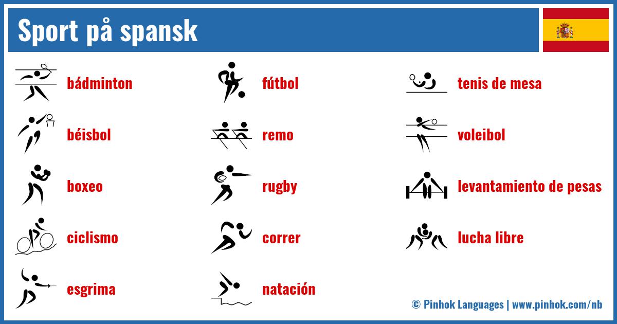 Sport på spansk