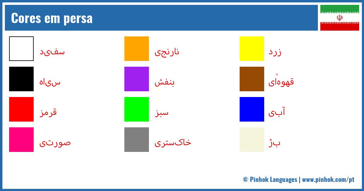 Cores em persa