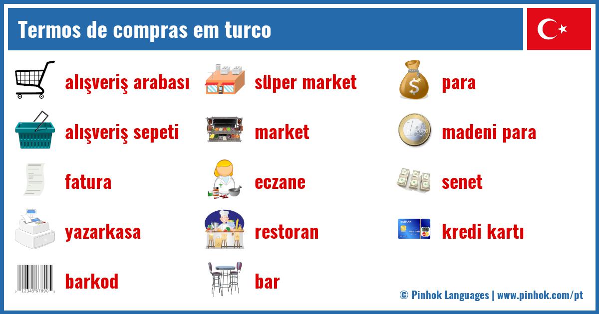 Termos de compras em turco