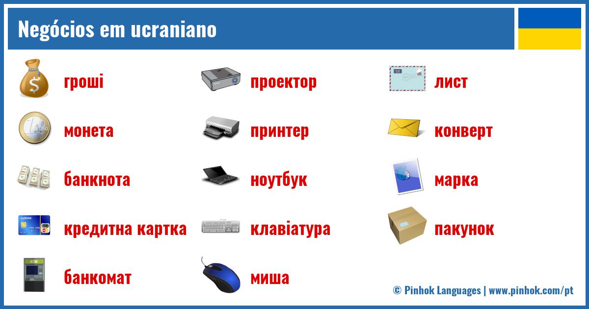 Negócios em ucraniano