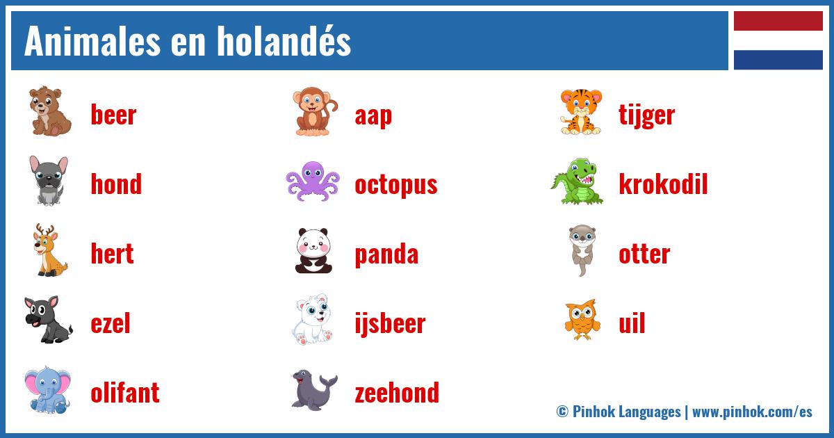 Animales en holandés