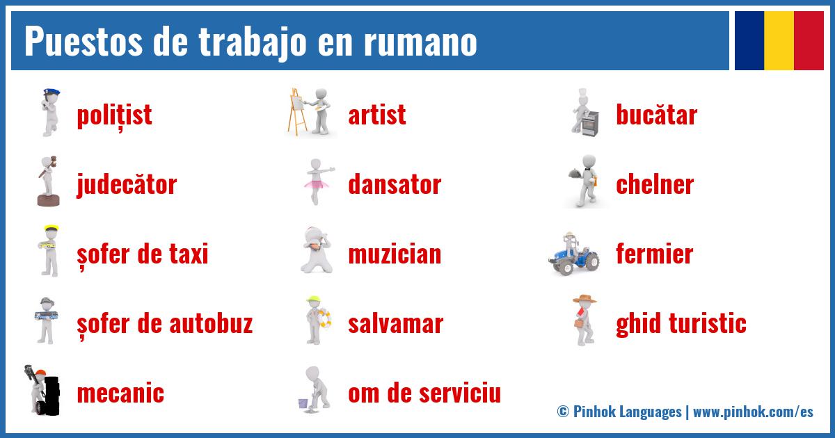 Puestos de trabajo en rumano